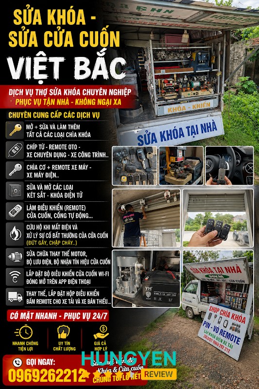 Sửa khóa - Sửa cửa cuốn tận nhà Ân Thi Hưng Yên