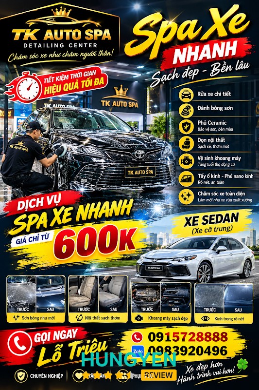 TK Auto Spa Meguiar’s Hưng Yên