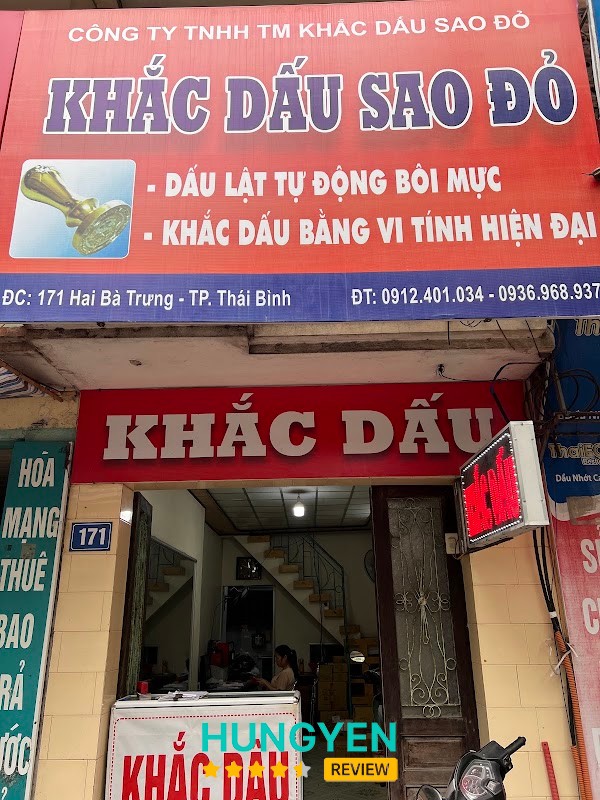 Khắc Dấu Sao Đỏ Hưng Yên