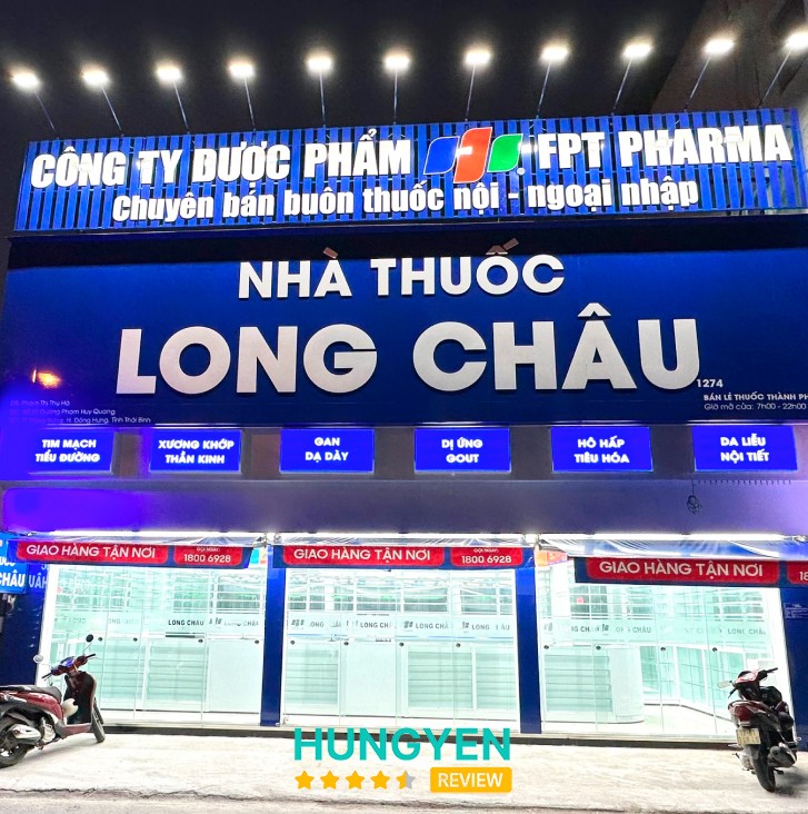 Nhà Thuốc FPT Long Châu – 27 Phạm Huy Quang, Đông Hưng, Hưng Yên