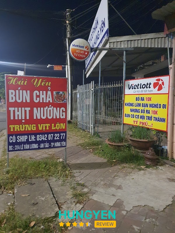 Bún chả thịt nướng Hải Yến Phố Hiến Hưng Yên