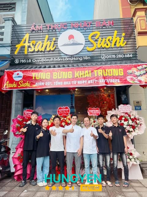 Asahi sushi Thái Bình tại Trần Lãm