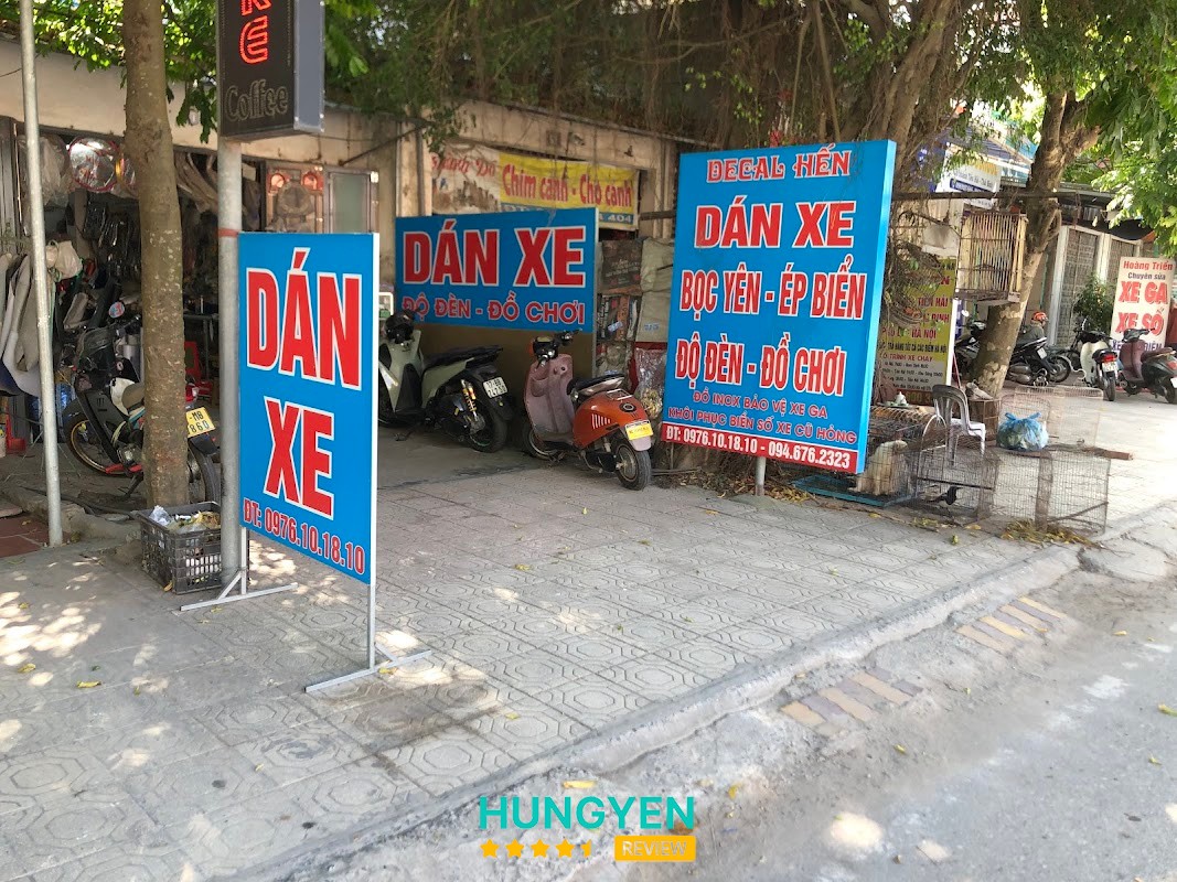 Dán xe độ xe Decal HếN Hưng Yên