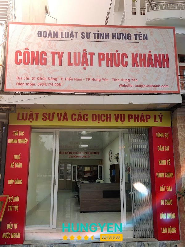 Công ty Luật TNHH Phúc Khánh Hưng Yên