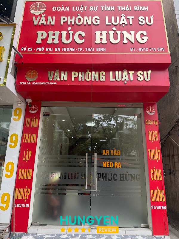 Văn phòng Luật sư Phúc Hùng tại Thái Bình